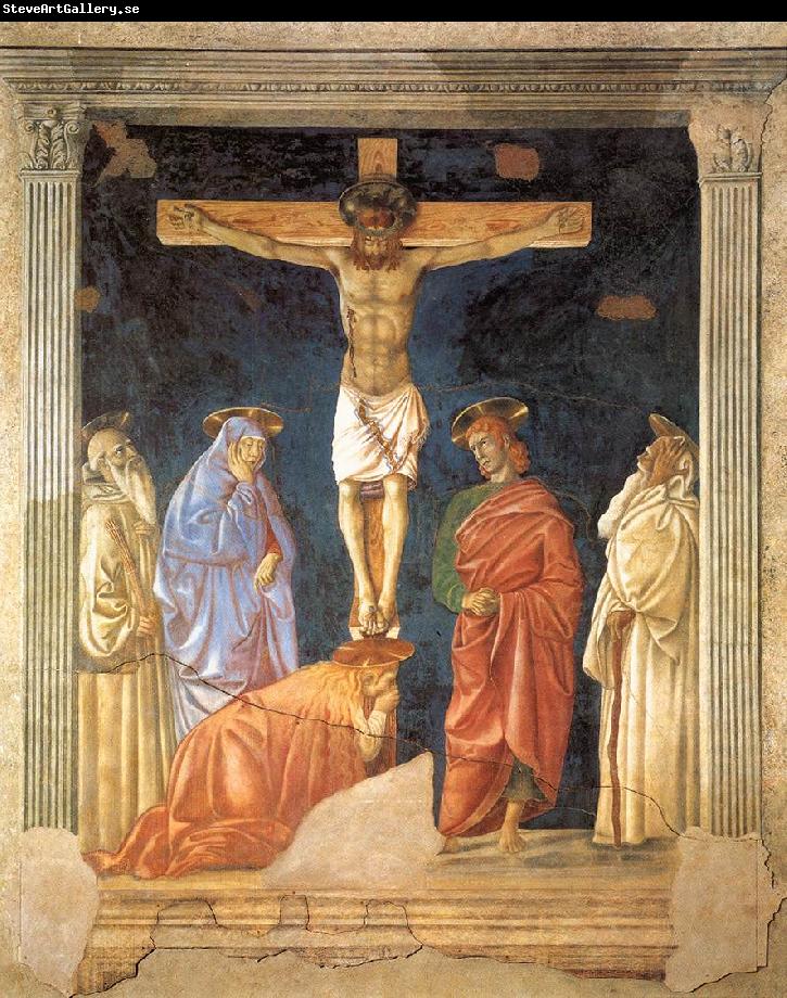 Andrea del Castagno Crucifixion and Saints